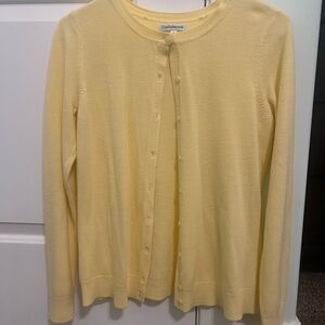 Women's Light Yellow Cardigan